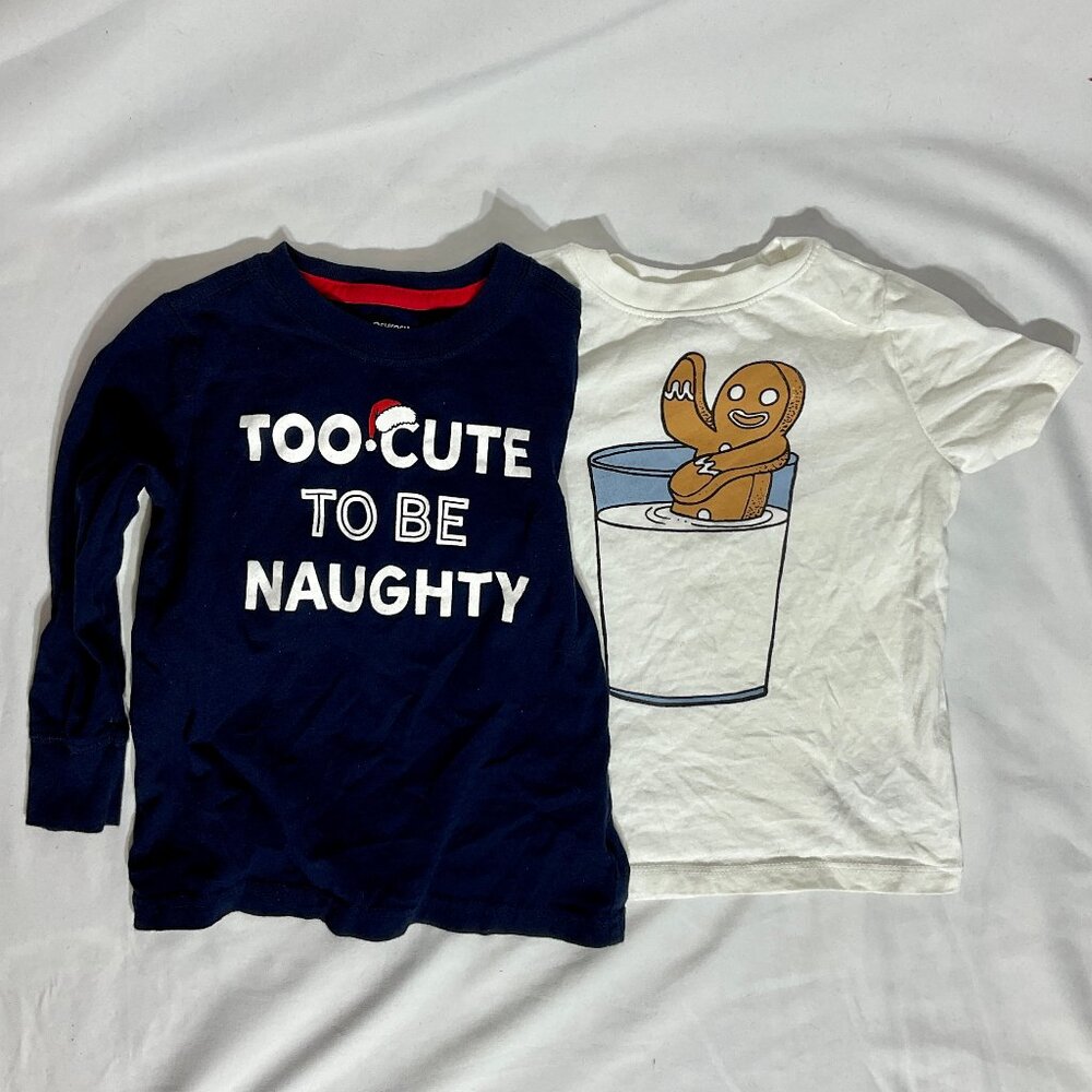 Christmas TShirts 2T Unisex Bundle 3/$16 OshKosh & Old Navy Child 100% Cotton